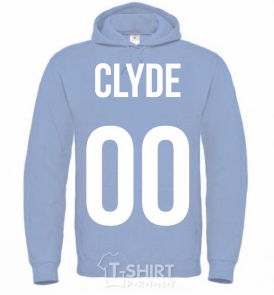 Men`s hoodie Clyde sky-blue фото