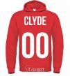 Men`s hoodie Clyde bright-red фото