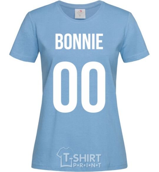 Женская футболка Bonnie Голубой фото