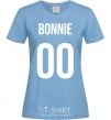 Women's T-shirt Bonnie sky-blue фото
