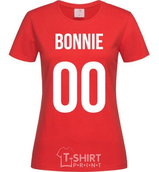Женская футболка Bonnie Красный фото
