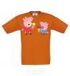 Kids T-shirt Peppa and Josh cornsilk фото