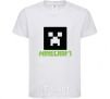 Детская футболка Minecraft green Белый фото