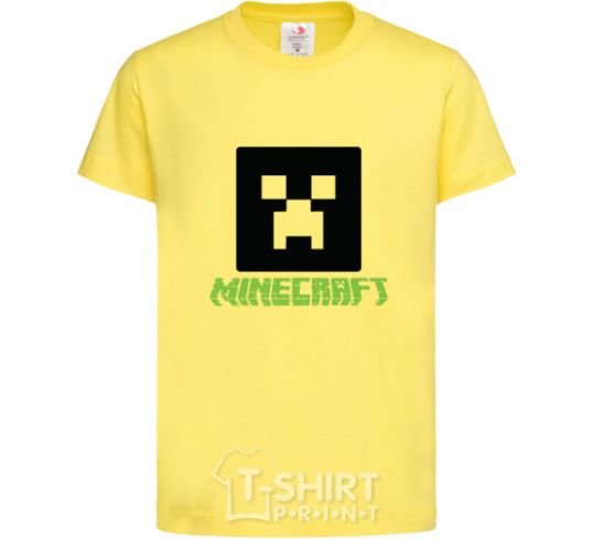 Kids T-shirt Minecraft green cornsilk фото