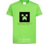 Kids T-shirt Minecraft green orchid-green фото