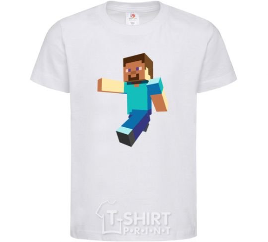 Kids T-shirt Minecraft Lego White фото