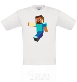 Kids T-shirt Minecraft Lego White фото
