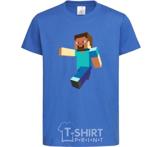 Детская футболка Minecraft Lego Ярко-синий фото