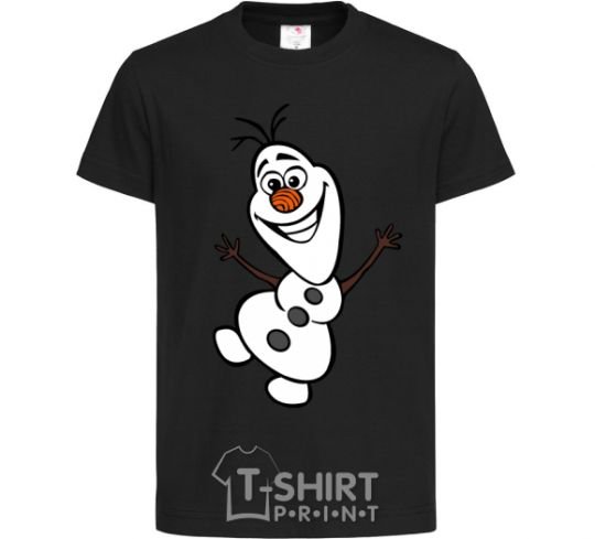 Детская футболка Snowman Черный фото