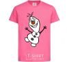 Детская футболка Snowman Ярко-розовый фото