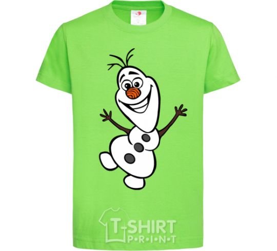 Детская футболка Snowman Лаймовый фото