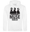 Men`s hoodie Muse group White фото