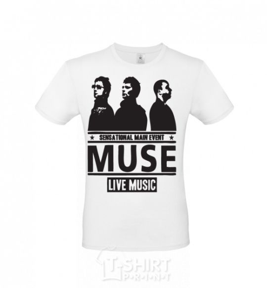 Men's T-Shirt Muse group White фото