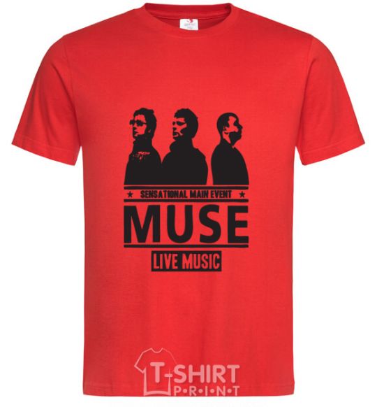 Men's T-Shirt Muse group red фото