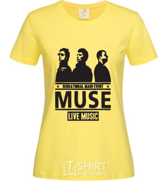 Women's T-shirt Muse group cornsilk фото