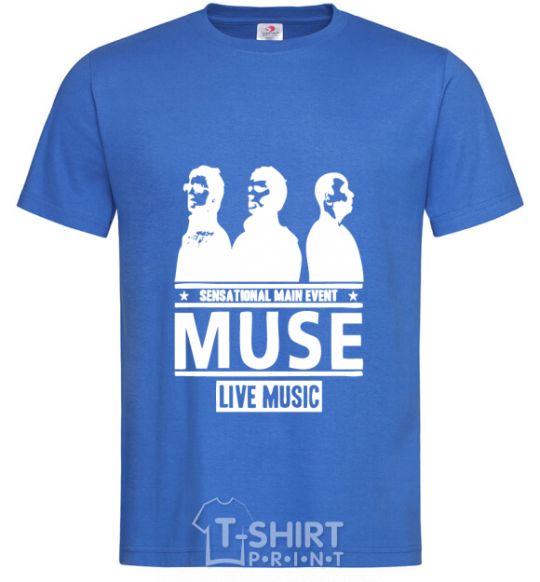 Men's T-Shirt Muse group royal-blue фото