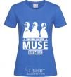 Women's T-shirt Muse group royal-blue фото