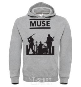 Men`s hoodie Muse group sport-grey фото