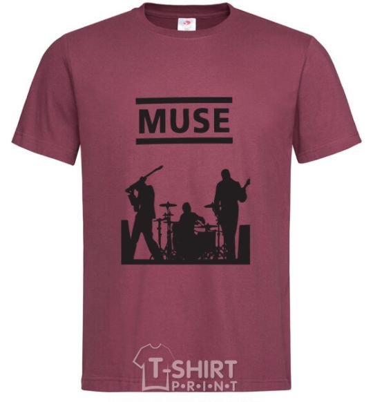 Men's T-Shirt Muse siluet burgundy фото