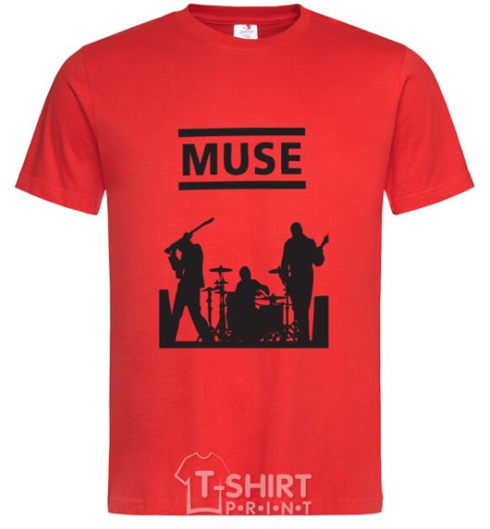 Мужская футболка Muse siluet Красный фото