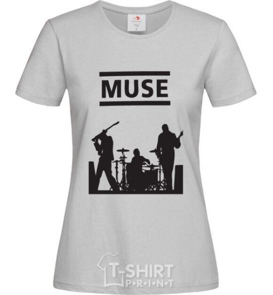 Women's T-shirt Muse siluet grey фото