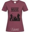 Женская футболка Muse siluet Бордовый фото