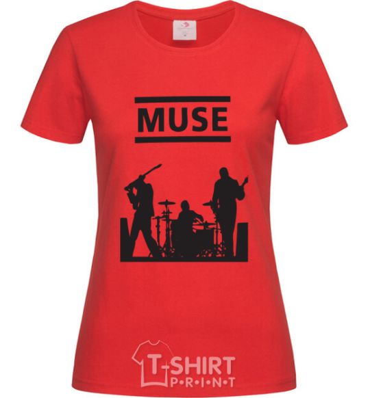 Women's T-shirt Muse siluet red фото