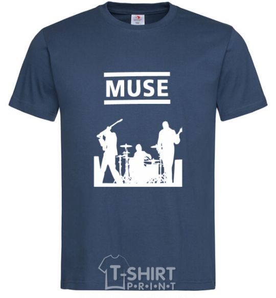 Мужская футболка Muse siluet Темно-синий фото