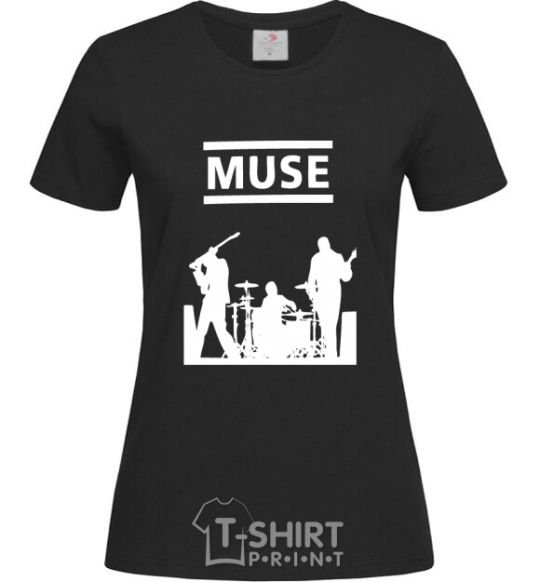 Women's T-shirt Muse siluet black фото