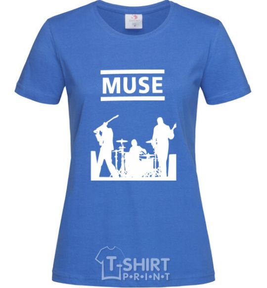 Women's T-shirt Muse siluet royal-blue фото