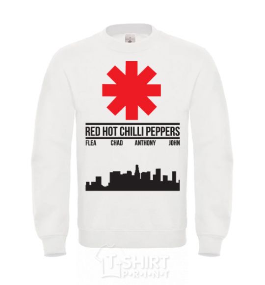 Sweatshirt Red hot chili peppers city White фото