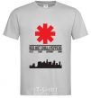 Men's T-Shirt Red hot chili peppers city grey фото