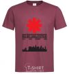 Men's T-Shirt Red hot chili peppers city burgundy фото