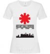 Women's T-shirt Red hot chili peppers city White фото