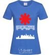 Women's T-shirt Red hot chili peppers city royal-blue фото