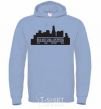 Men`s hoodie Red hot chili peppers little city sky-blue фото