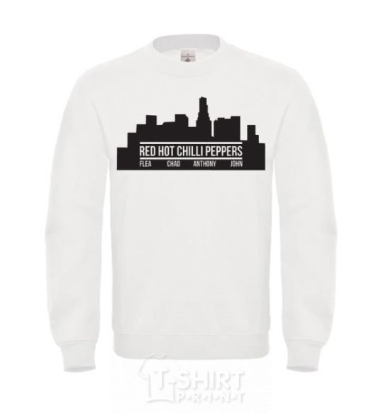 Sweatshirt Red hot chili peppers little city White фото