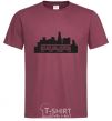 Men's T-Shirt Red hot chili peppers little city burgundy фото