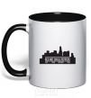 Mug with a colored handle Red hot chili peppers little city black фото