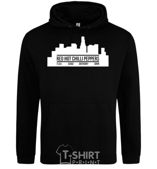 Men`s hoodie Red hot chili peppers little city black фото