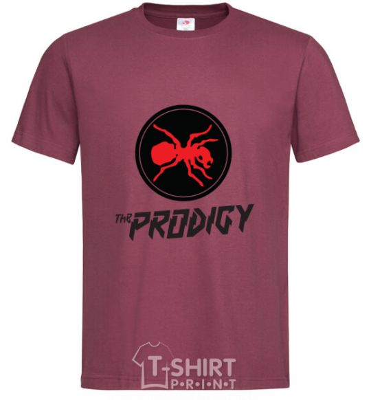 Men's T-Shirt The prodigy burgundy фото