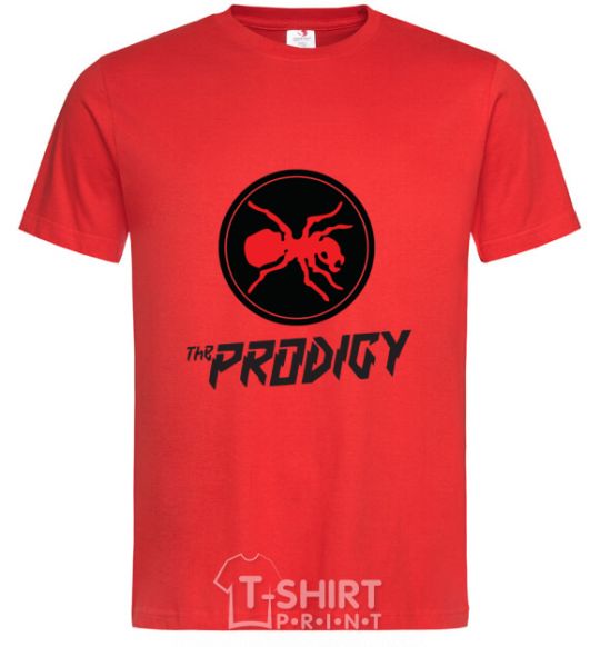 Мужская футболка The prodigy Красный фото