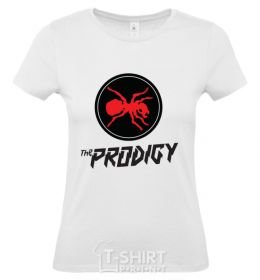 Women's T-shirt The prodigy White фото