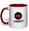 Mug with a colored handle The prodigy red фото