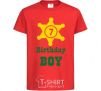 Kids T-shirt Birthday Boy red фото