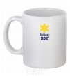 Ceramic mug Birthday Boy White фото