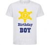 Детская футболка Birthday Boy Белый фото