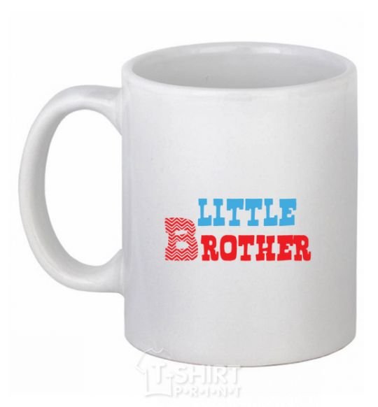 Чашка керамическая Little brother Белый фото