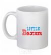 Чашка керамическая Little brother Белый фото