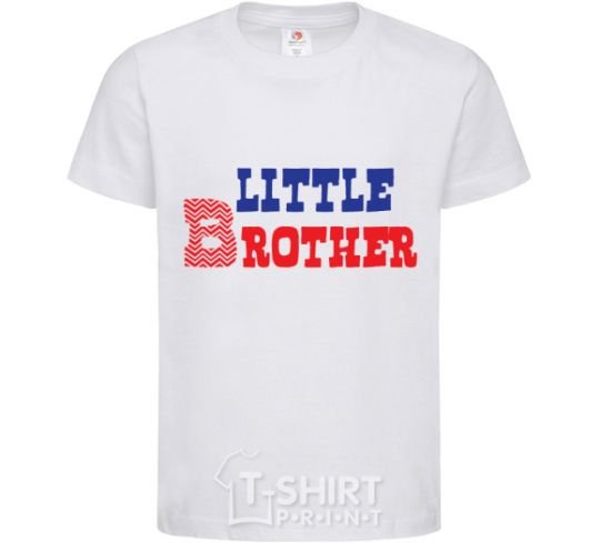 Детская футболка Little brother Белый фото